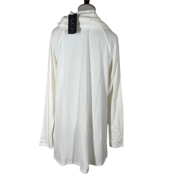 NWT NEW Nordstrom Gibsonlook Convertible neck sweater in Ivory Size Small - Picture 4 of 10